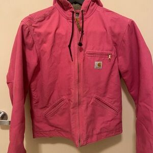 Carhartt Jacket Sherpa Lined Womens Medium Pink WJ141 677